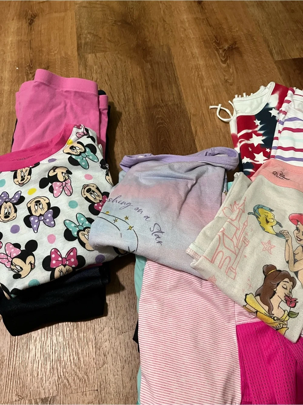 Girls 10-12 shirt and leggings bundle